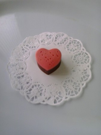 Bombón de Chocolate con forma de Corazón