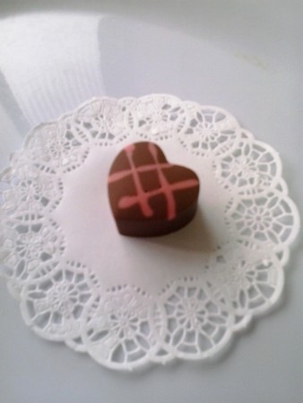 Bombón de Chocolate con forma de Corazón